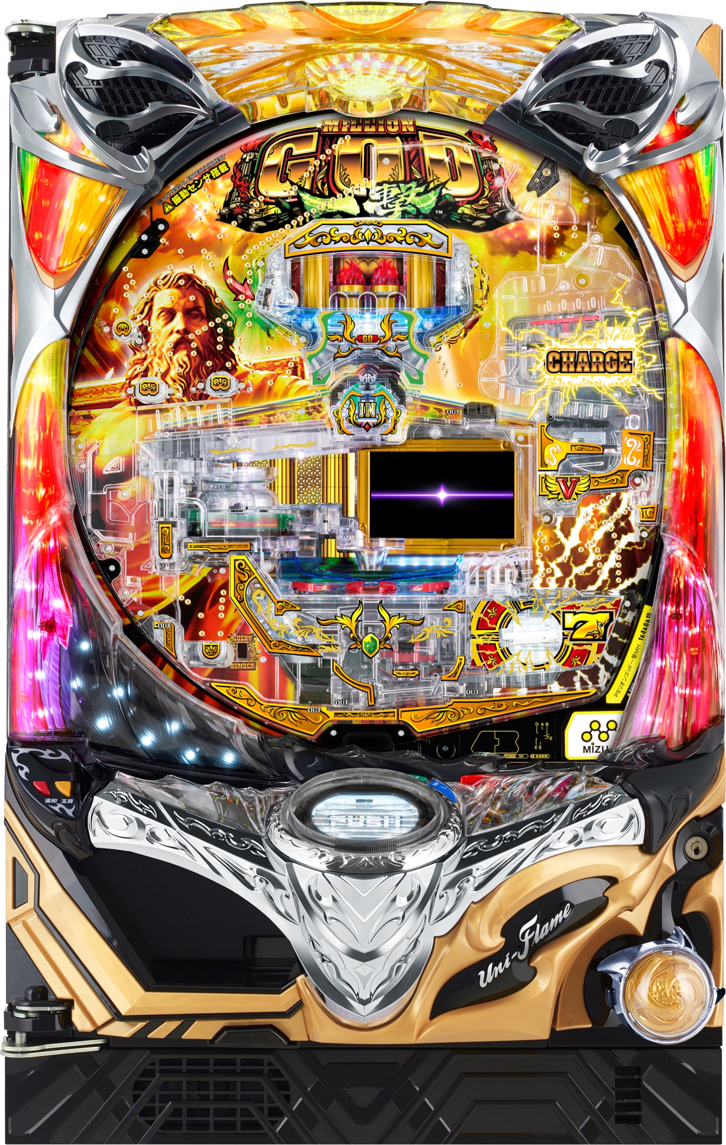 ミズホ Pミリオンゴッド-一撃-【LED不問】【中古パチンコ実機】